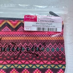 Thirty-One Mini Zipper Pouch with Colorful Patterns